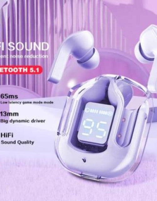 Touch Enabled - Ultrapod Earphone Buds Transparent